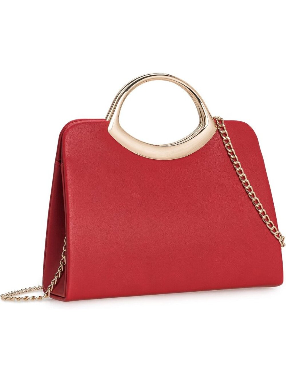 Women Red Small Dressy Clutch Purse For Elegant Party Wedding Evening Bag